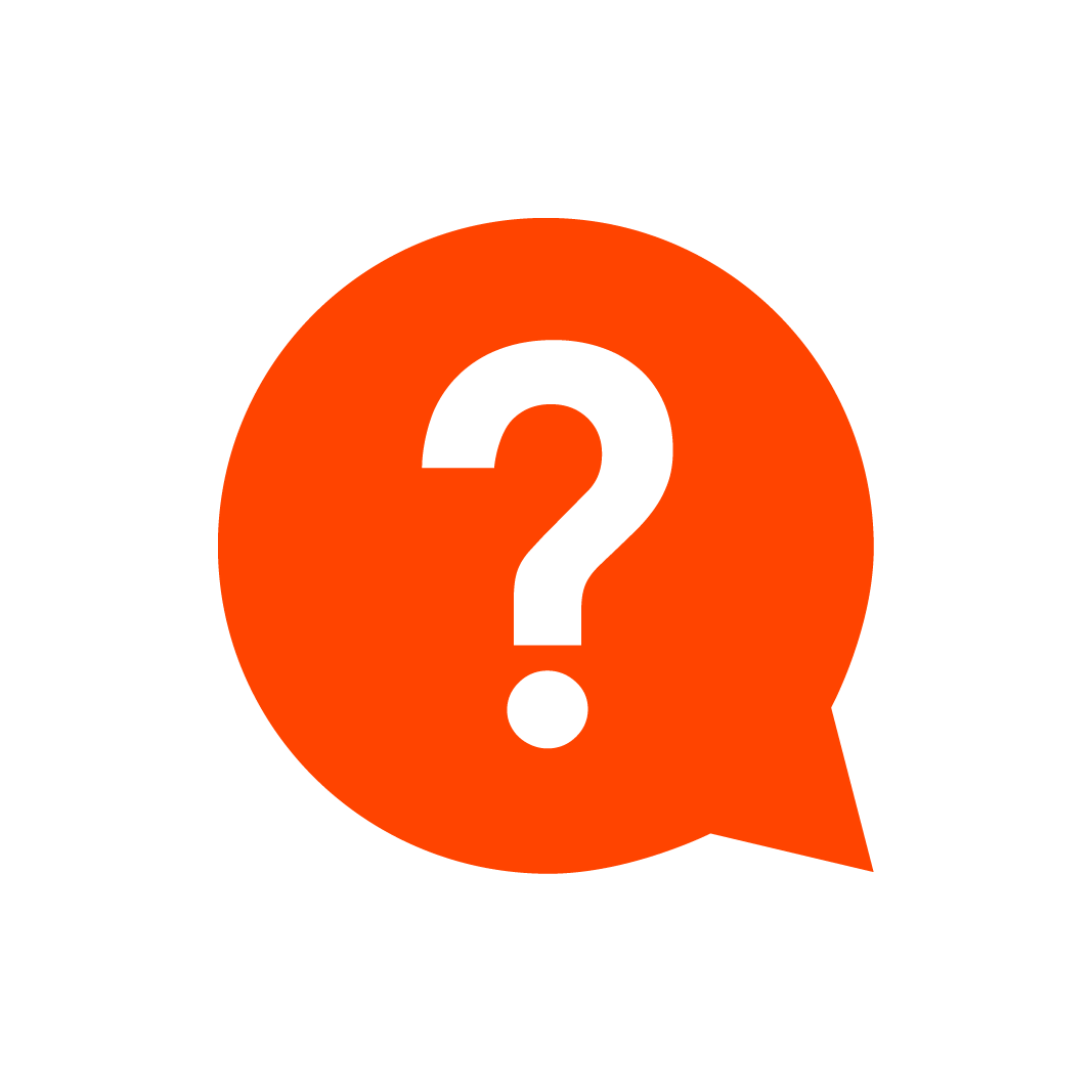 Icon with Question Mark Inside Thought Bubble