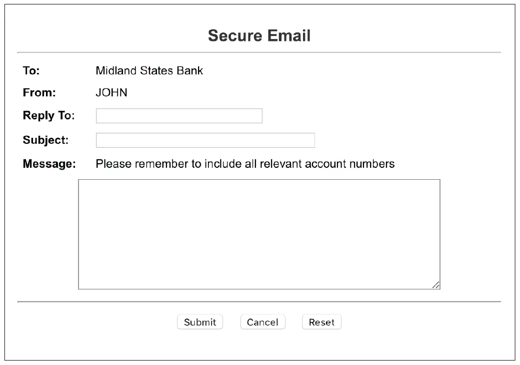 Screen capture showing the compose email window
