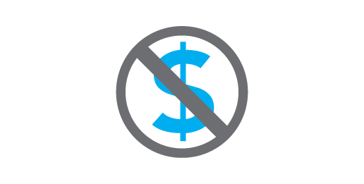no down payment icon