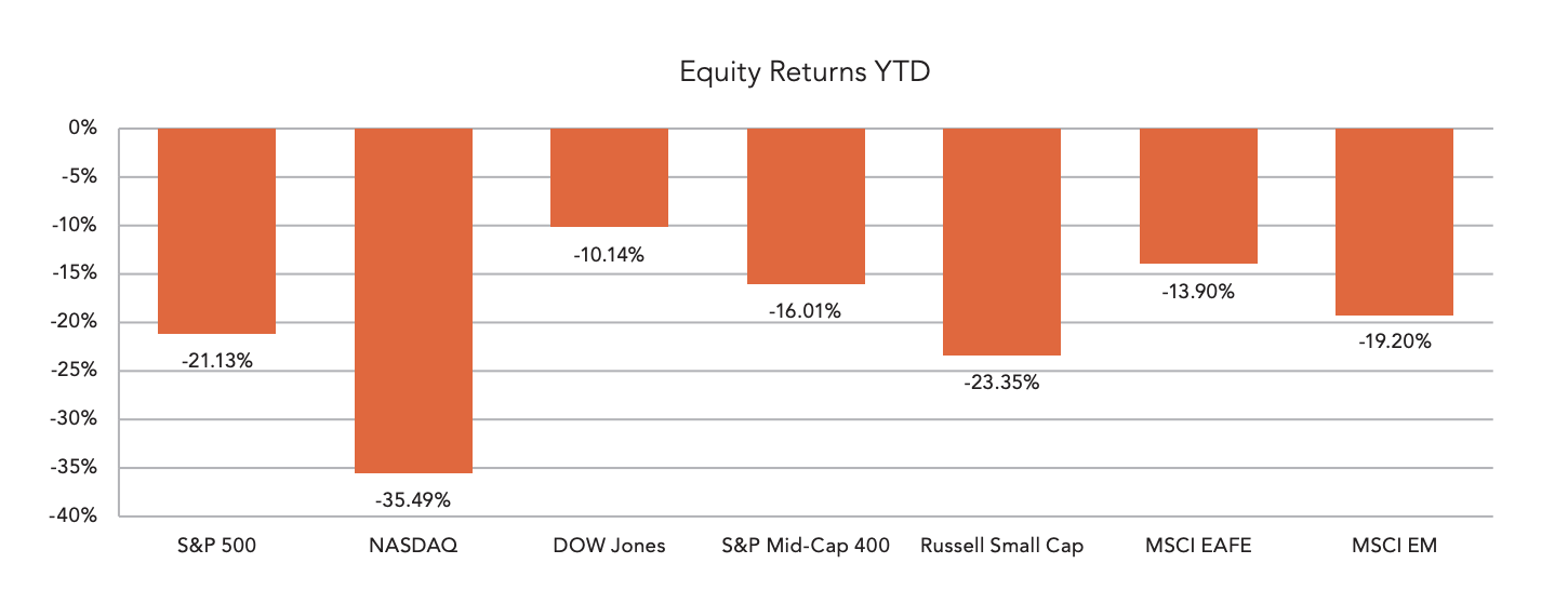 Equity Returns YTD Chart