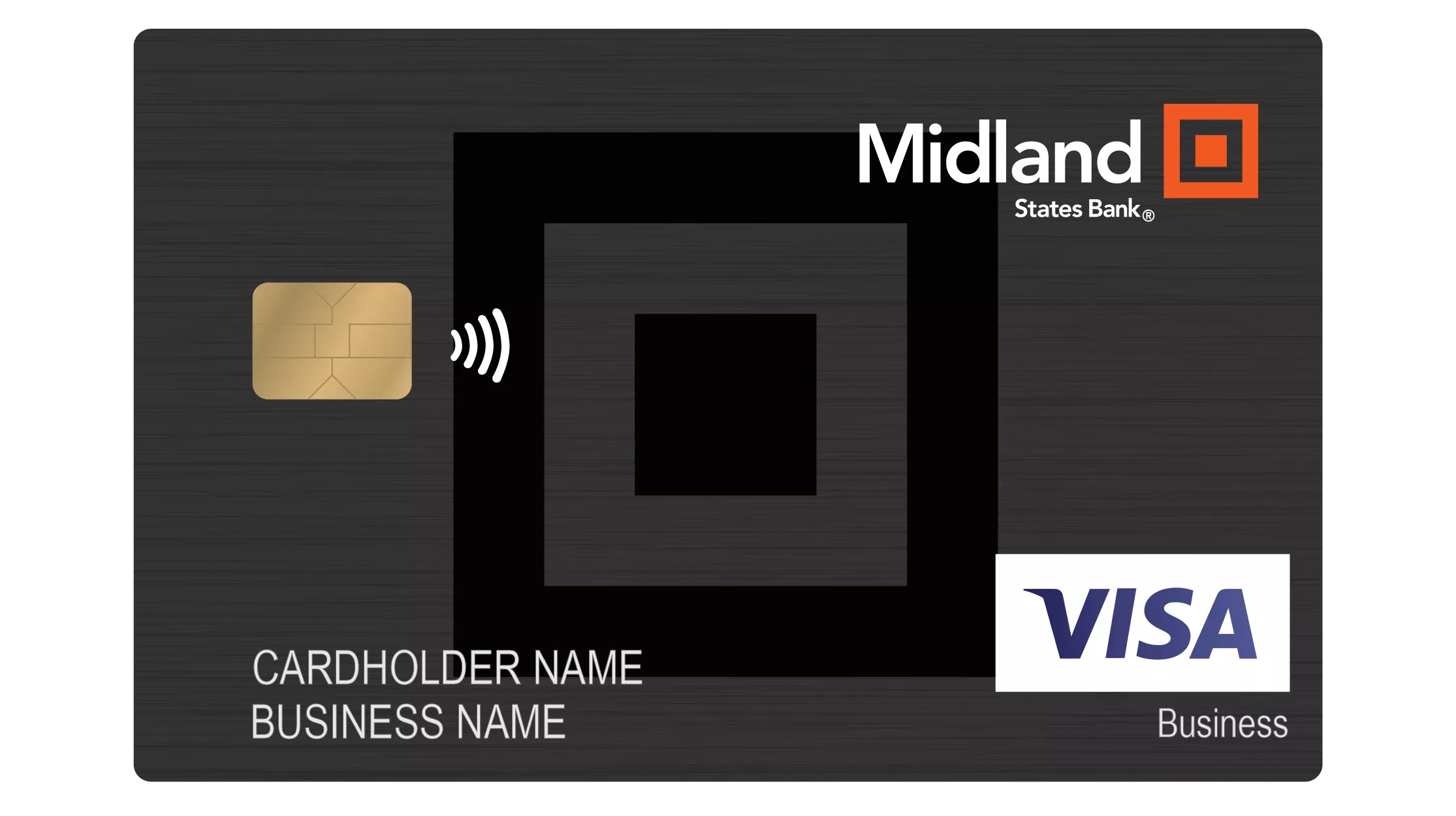 Black Midland States Bank Credit Card