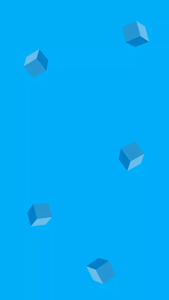 background of blue floating blocks