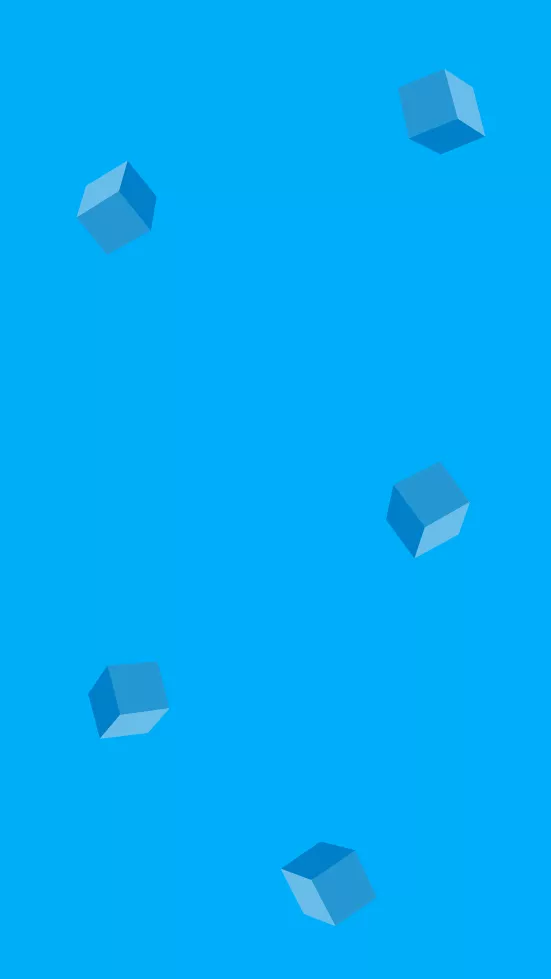 background with blue floating blocks